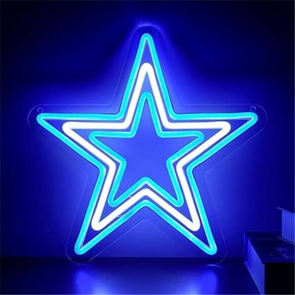 Dallas Cowboys Neon Sign NFL Football LED Wall Light Bar Man Cave Party Club NEW - Picture 7 of 7